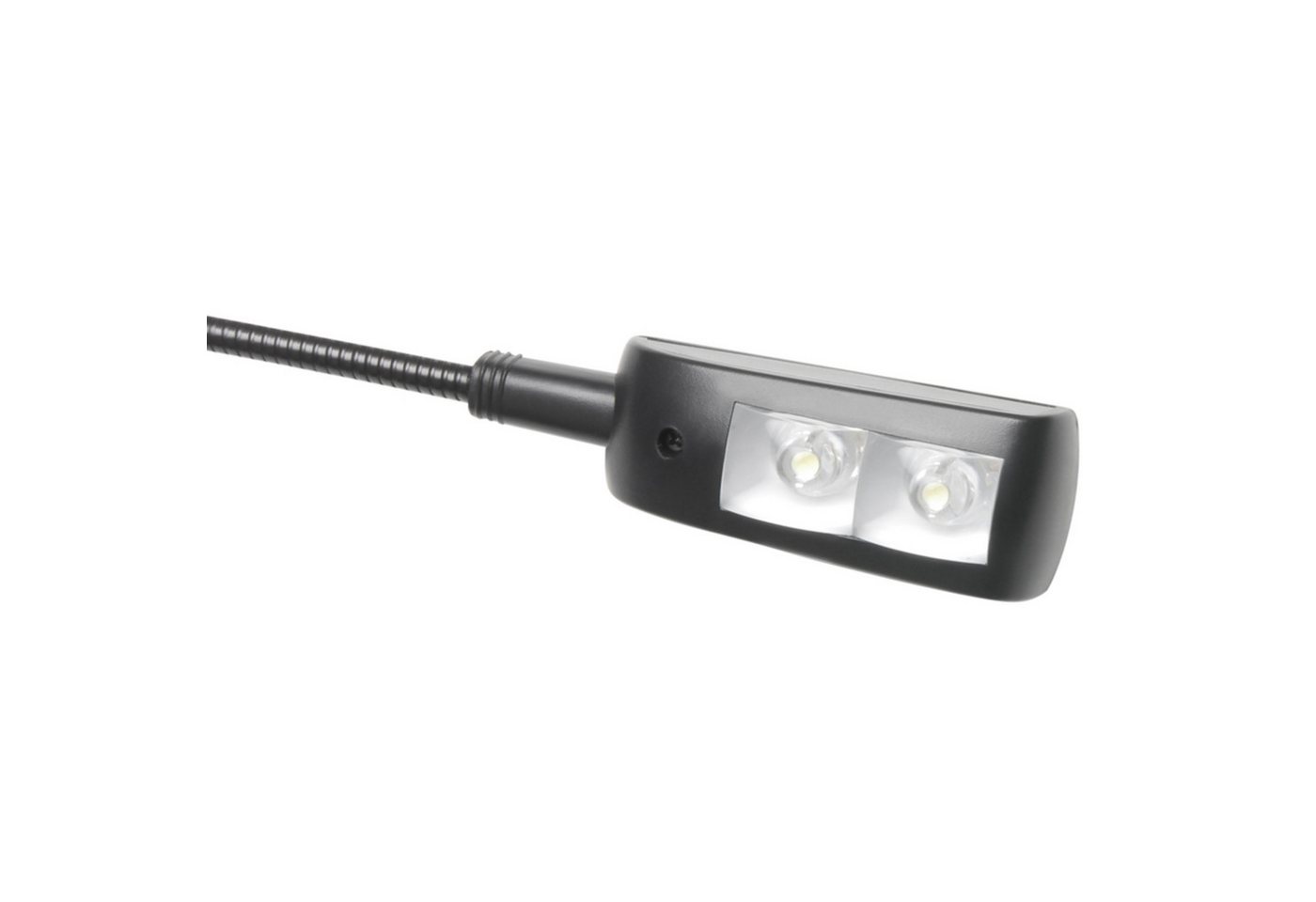 Adam Hall Klemmleuchte, SLED1 USB PRO mit 2 LEDs Schwanenhalsleuchte - Schwanenhalslampe Bild 4