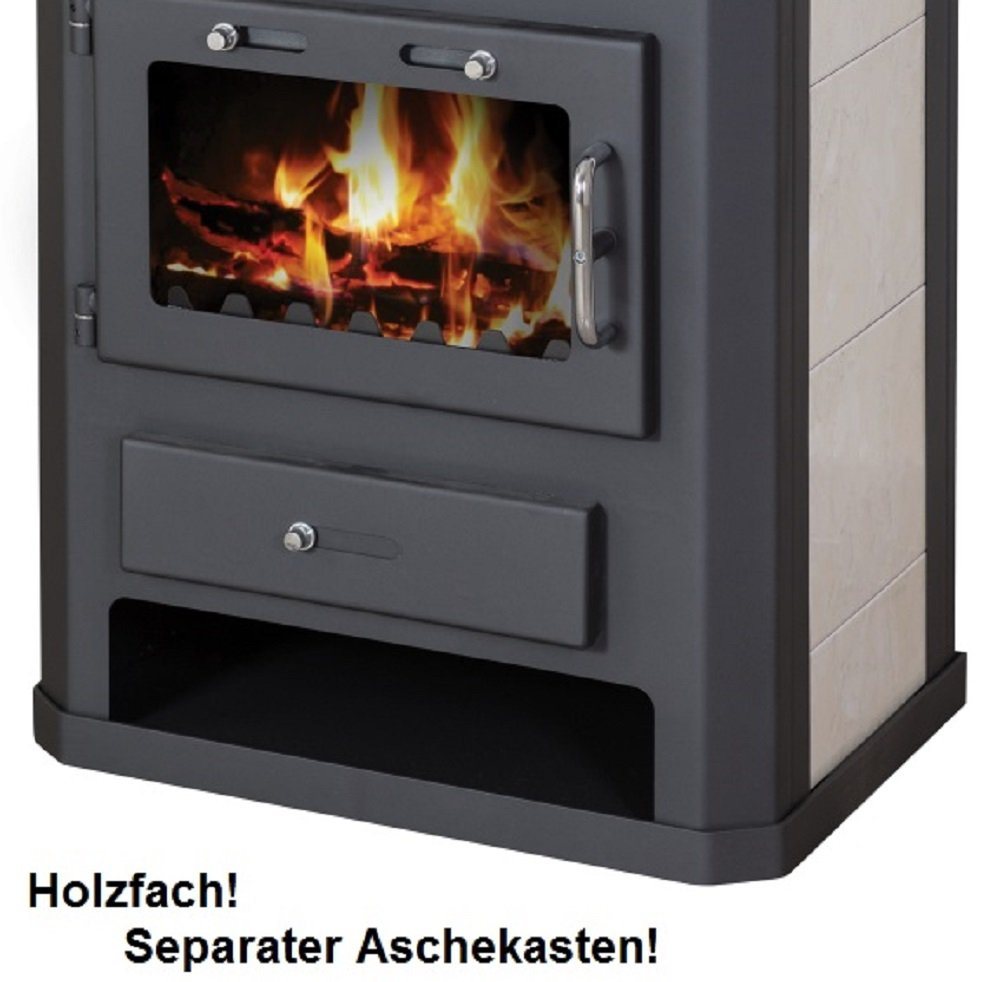 Victoria 05 Kaminofen VictoriaComfortKF, 9.51 kW, Kochen und Backen, Stahl, schwarz Bild 2