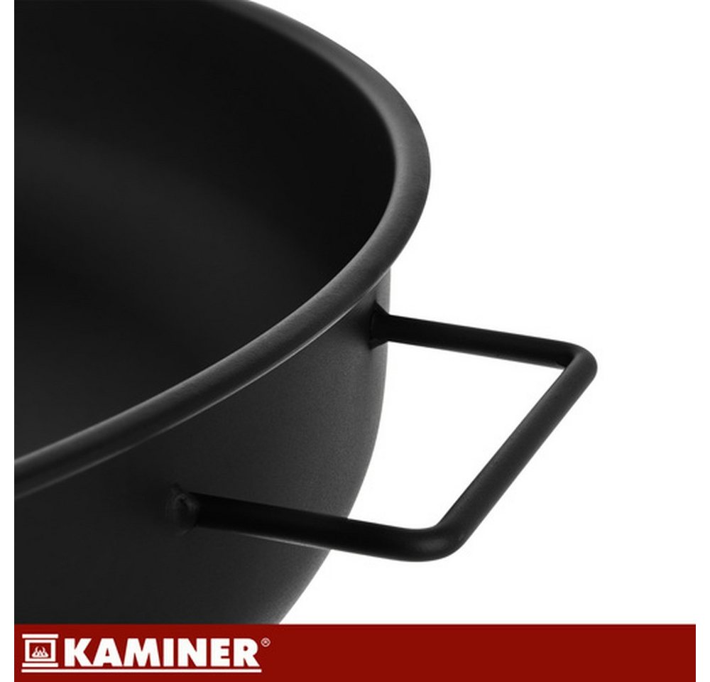 Kaminer Feuerschale Gartenfeuerschale 80 cm Gartenkamin, (Spar-Set, 1-St., komfortable Tragegriffe), ohne Werkzeug, die Feuerstelle ist in wenigen Sekunden einsatzbereit Bild 4