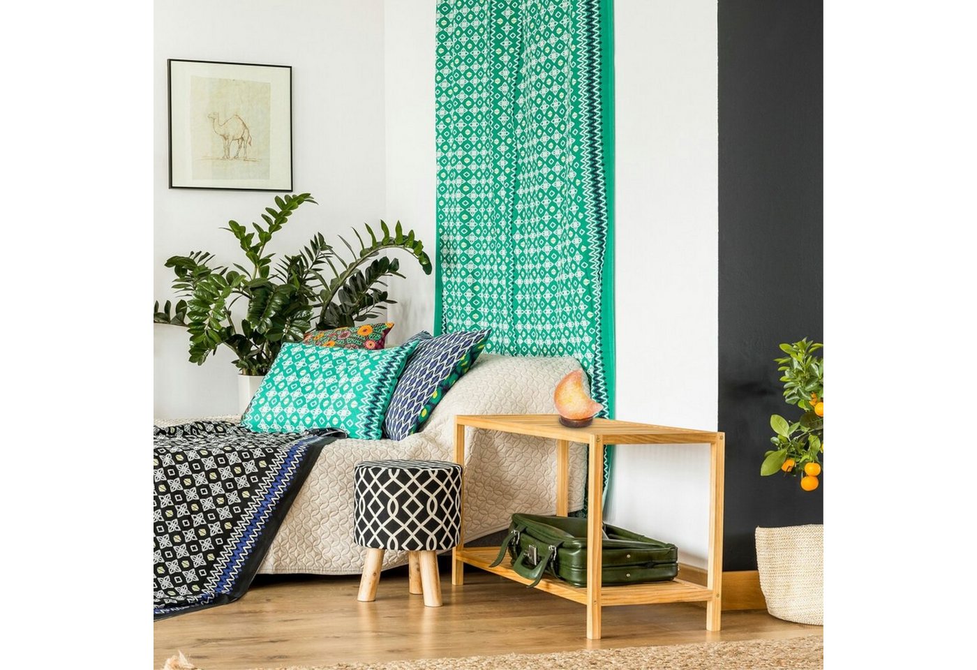 Rabalux Tischleuchte, WASABI Dekorative Lampe Salzlampe 1W Mond
