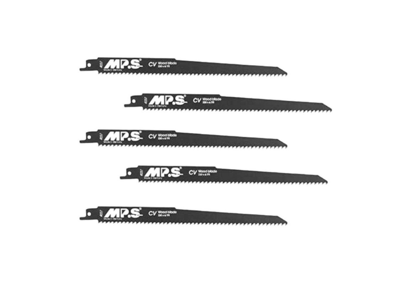 Kreissägeblatt Set aus 5 Stück MPS 4037 Säbelsägeblatt Holz 230 mm