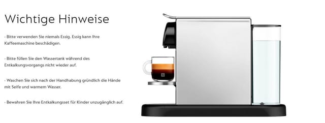 NESPRESSO Reinigungs-Set Nespresso NDA-16 Reinigungs- und Entkalkerset 2er Pack Transparent