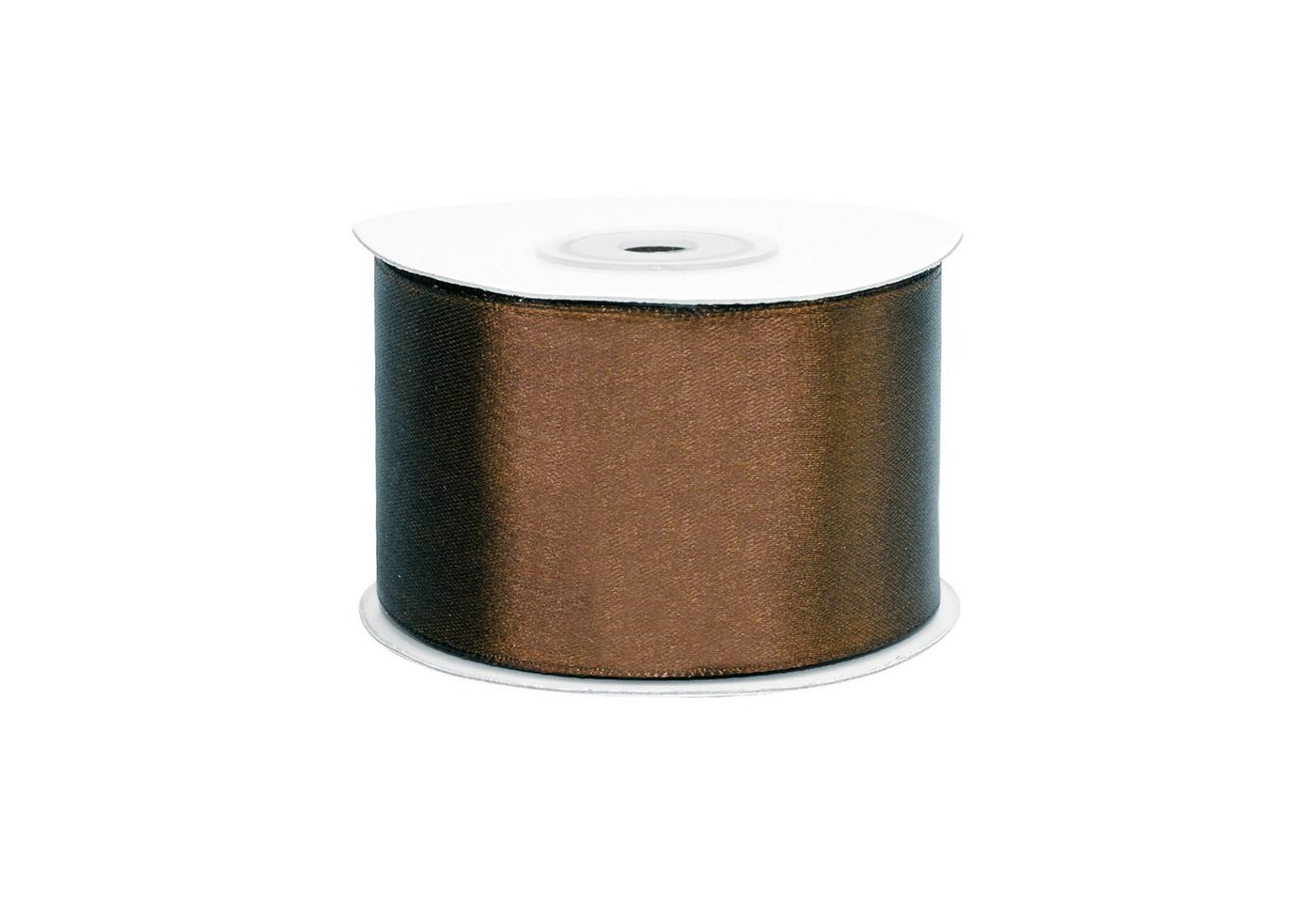 Creativery Satinband, Satinband 50mm x 25m Rolle Braun