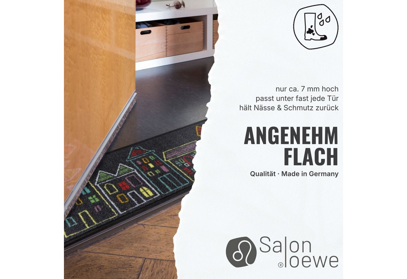 Salonloewe Fußmatte Fußmatte 50x75 Dog People, Eingangsmatte normal, Höhe: 500 mm Bild 2
