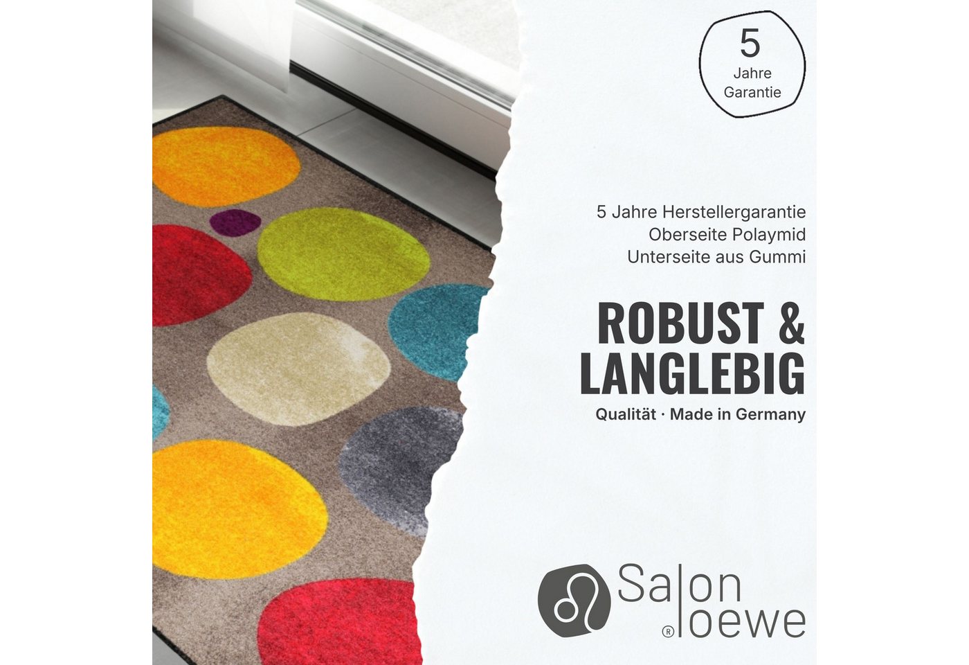 Salonloewe Fußmatte Fußmatte 50x75 Dog People, Eingangsmatte normal, Höhe: 500 mm Bild 5