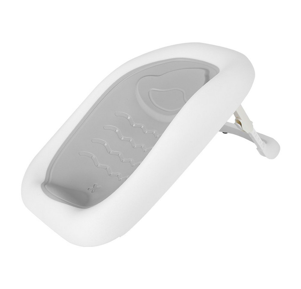 JEOBEST Babybadewanne Baby Badewanne Faltbar Mit Rutschfestem Badewannensitz, Baby Bathtub, Babygeschenk, Mit Badethermometer, Grau Bild 3