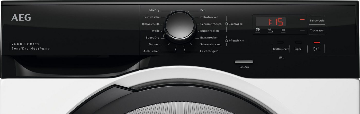 AEG Wärmepumpentrockner 7000 TR7TE86, SensiDry® Wärmepumpentrockner: Textilschonend bei niedriger Temperatur Bild 4