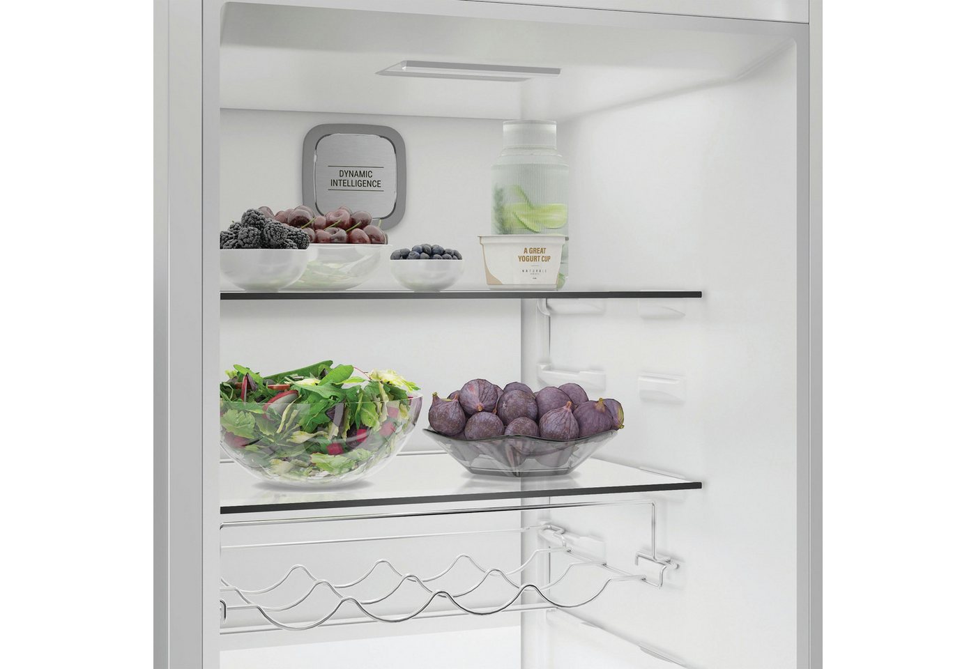 BAUKNECHT Kühlschrank KR 186GD W KR 186GD W, 186,5 cm hoch, 59,7 cm breit, SmoothFit - 90°-Türöffnung für mehr Komfort Bild 4
