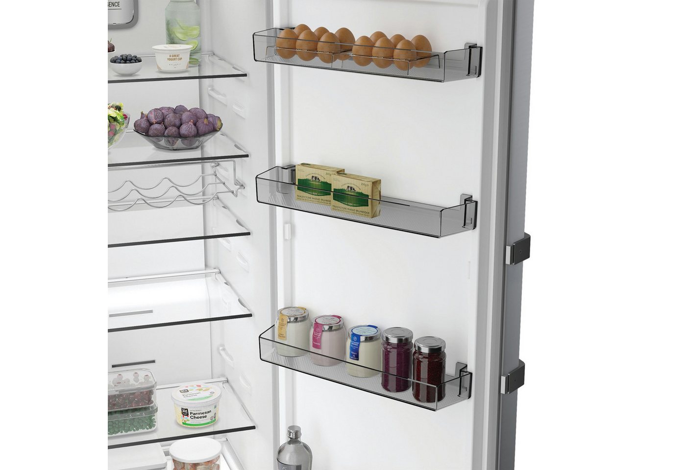 BAUKNECHT Kühlschrank KR 186GC IN KR 186GD IN, 186,5 cm hoch, 59,7 cm breit, SmoothFit - 90°-Türöffnung für mehr Komfort Bild 2