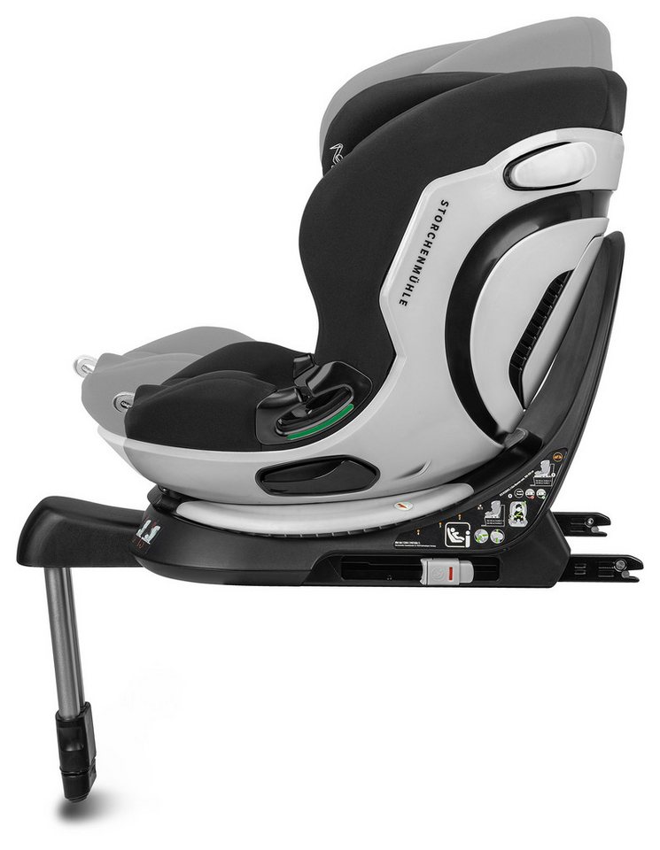 Storchenmühle Autokindersitz Niki kid, Kindersitz ab 1 Jahr, Kindersitz mit Isofix + Standfuß, ab: 15 Monate, bis: 12 Jahre, ab: 76 cm, bis: 150 cm, Kindersitz 360°drehbar, Reboarder, Autokindersitz Bild 4