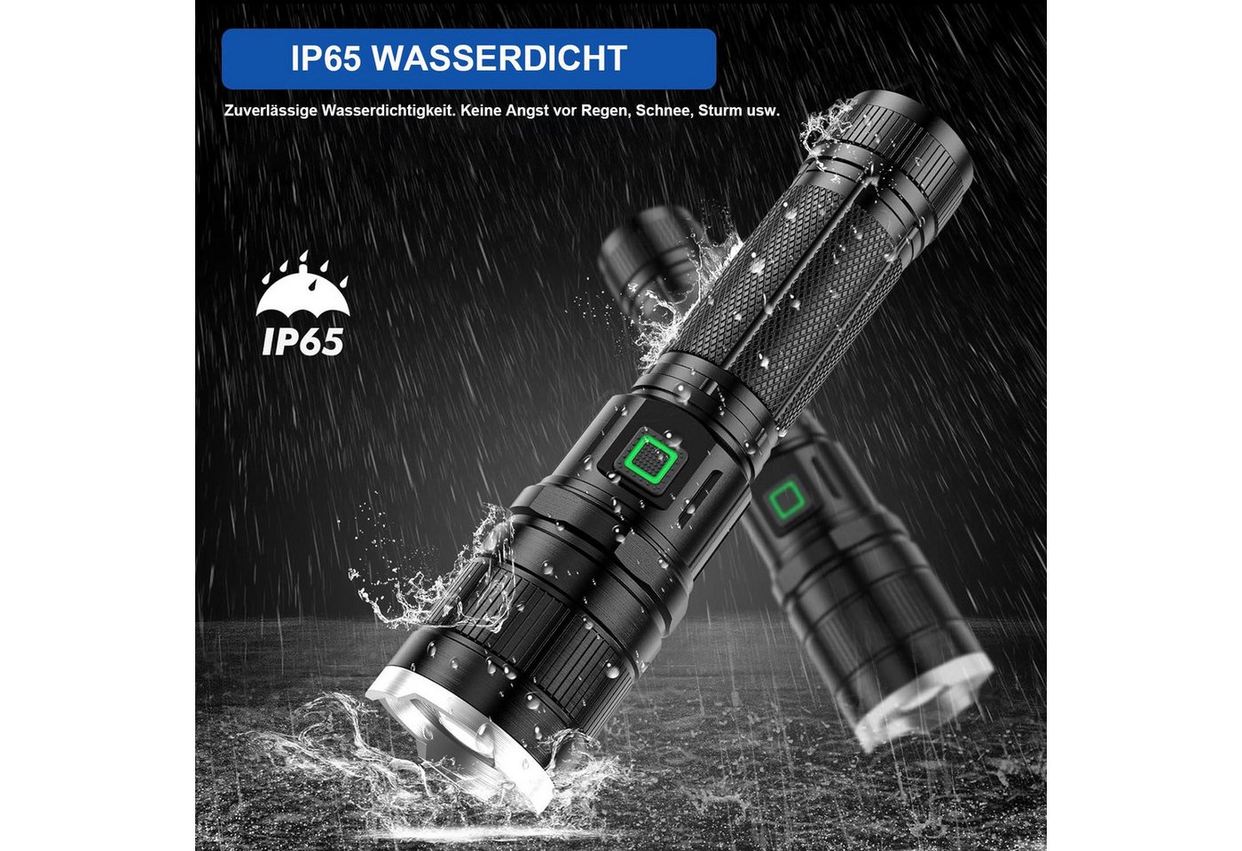 feinlux Taschenlampe LED Taschenlampe Superhelle Klein LED Taschenlampen (Packung, Mini Torch Handlampe 800 Lumen (3 Lichtmodi), für Camping Wandern Outdoor Notfälle Abenteuerurlaub Bergsteigen usw