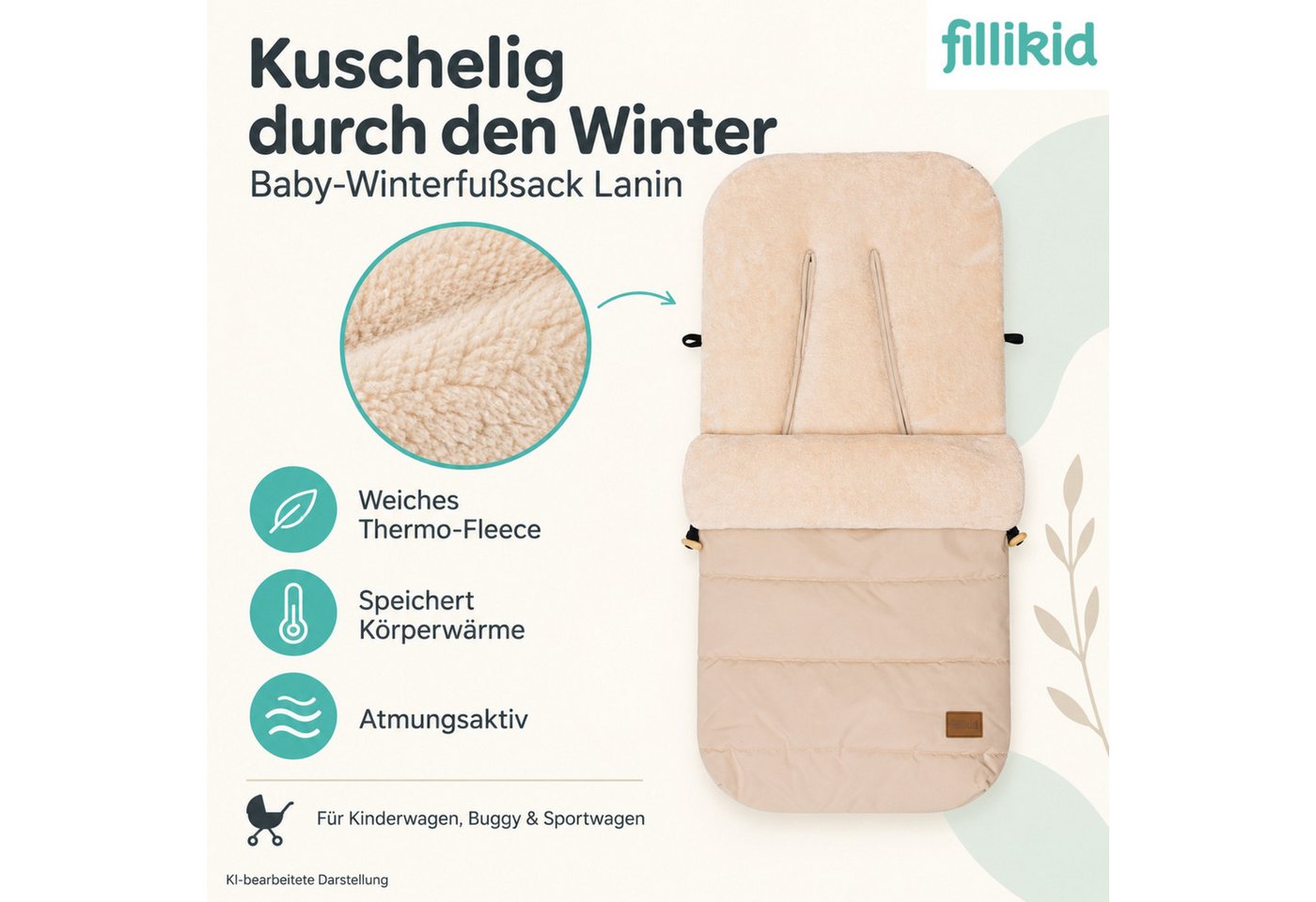 Fillikid Fußsack Winterfußsack Lanin Exklusiv Bild 2