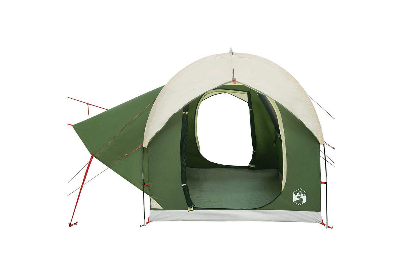 vidaXL Kuppelzelt Autozelt Grün 3-Personen Polyester und Stahl, (1 tlg)