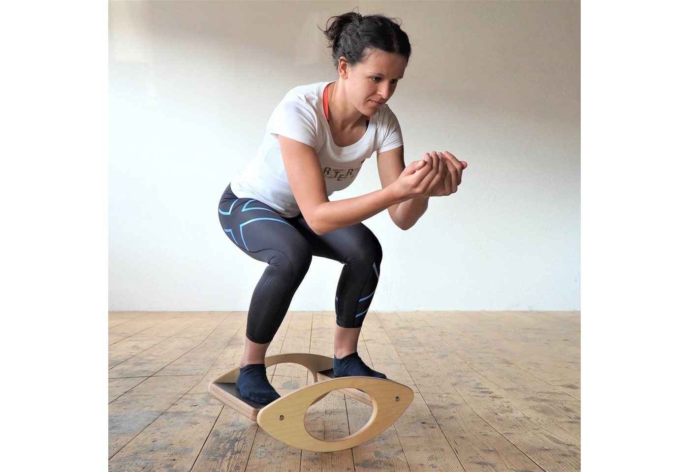 pedalo® Gleichgewichtstrainer Step-Wippbrett (Stabilisation der Sprunggelenke und Beinachsen), 2 Schwierigkeitsgrade, drehbare Trifflächen
