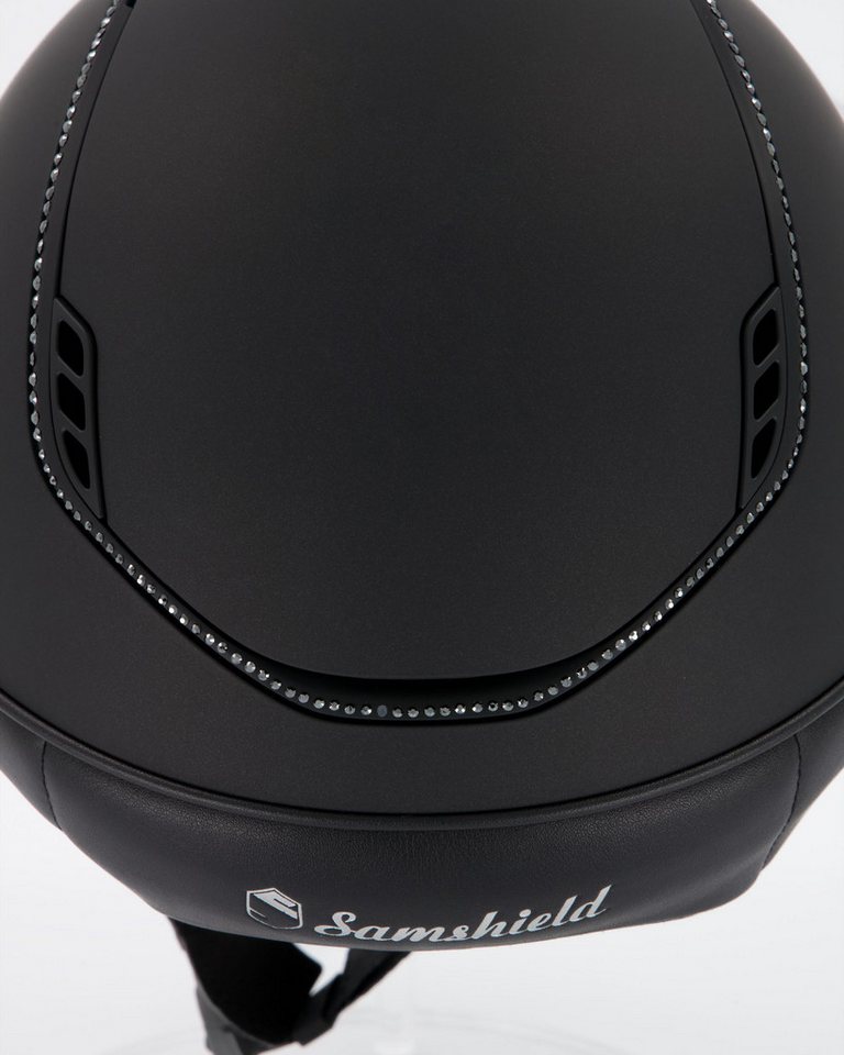Samshield Reithelm Reithelm 2.0 Miss Shield Shadowmatt Black, Trim u. Blason Matt Black 3 Bild 4