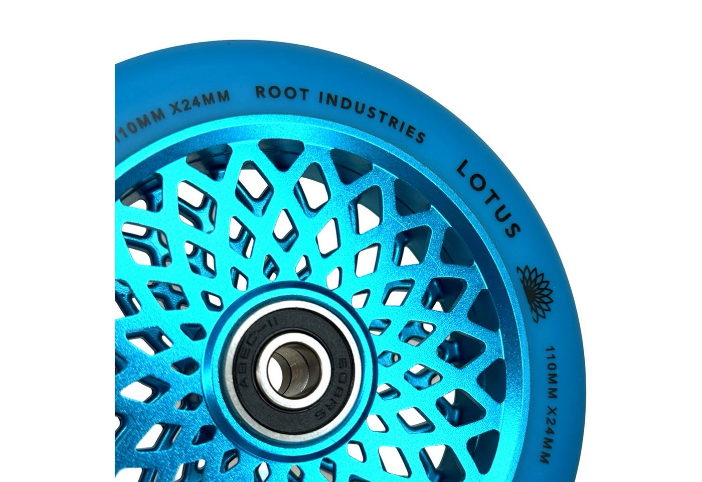Root Industries Stuntscooter Root Industries Lotus Stunt-Scooter Rolle 110mm Radiant Blau/PU Blau Bild 3