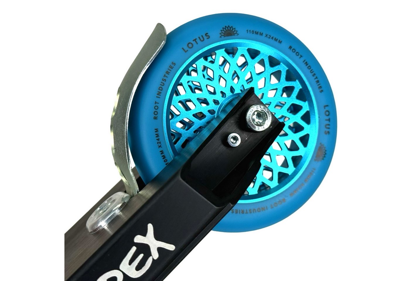 Root Industries Stuntscooter Root Industries Lotus Stunt-Scooter Rolle 110mm Radiant Blau/PU Blau Bild 5