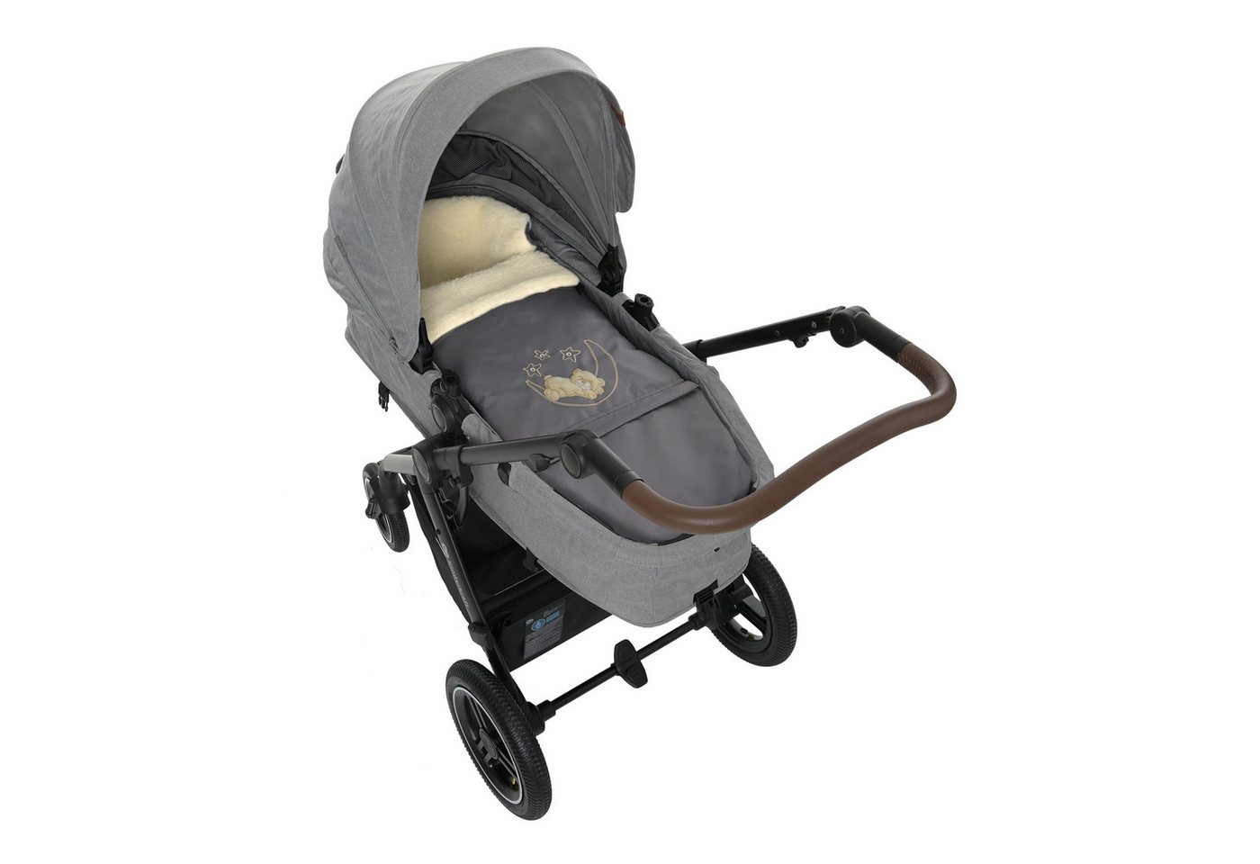 GOLDKIDS Fußsack Winter für Kinderwagen Babyschale (Schlittensack Lammwollesack Baby, Fußsack Kuschelsack), Winterfußsack 40 x 90/110 cm Bild 3
