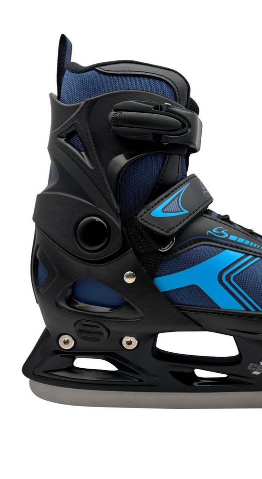 Cox Swain Schlittschuhe POLAR – größenverstellbar, Softboot – Blue – S (33-36), Verstellbare Schlittschuhe mit Edelstahlkufen Bild 2
