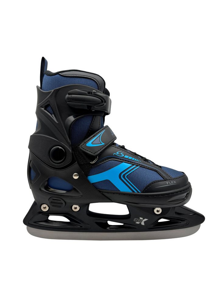 Cox Swain Schlittschuhe POLAR – größenverstellbar, Softboot – Blue – S (33-36), Verstellbare Schlittschuhe mit Edelstahlkufen Bild 3