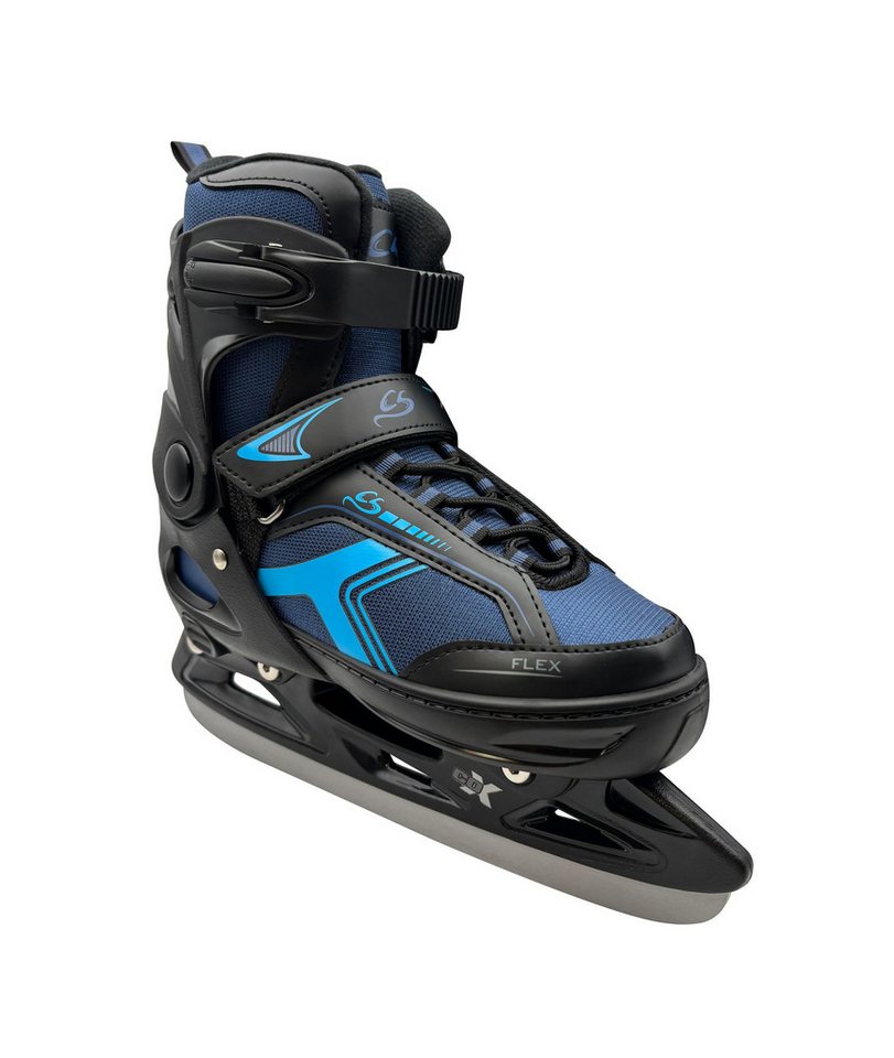 Cox Swain Schlittschuhe POLAR – größenverstellbar, Softboot – Blue – S (33-36), Verstellbare Schlittschuhe mit Edelstahlkufen Bild 4