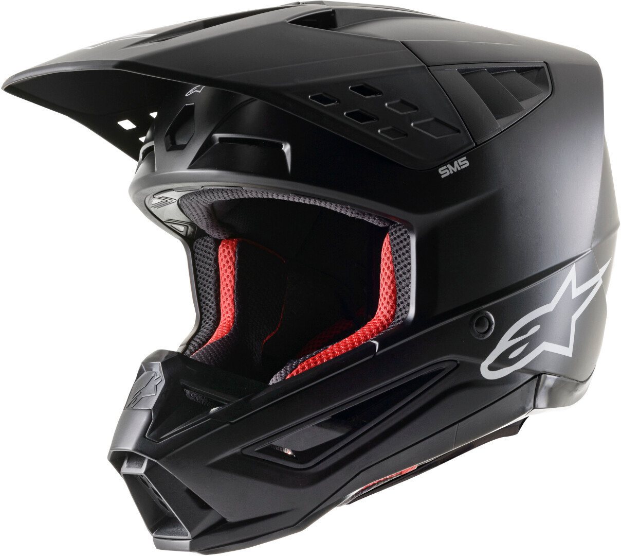 Alpinestars Motocrosshelm S-M5 Solid 2024 Motocross Helm, Notfallsystem-polsterung (eqrs) Bild 2
