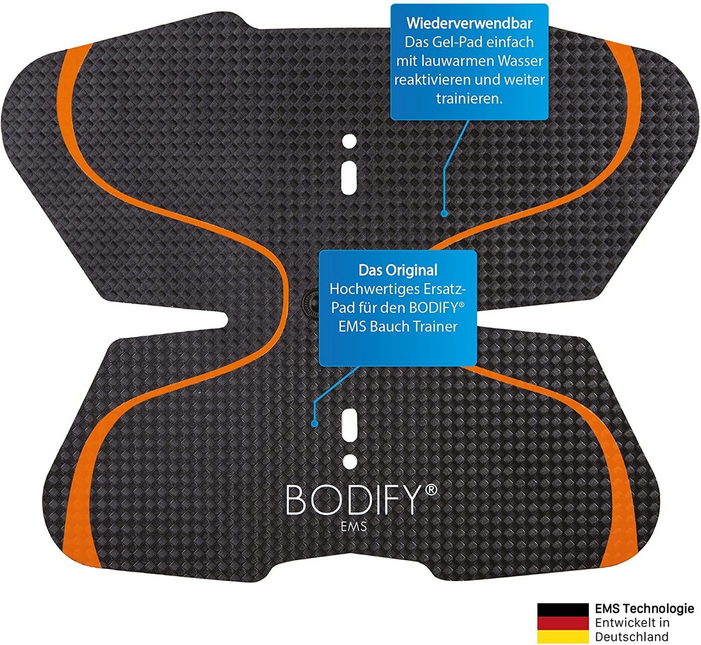 BODIFY EMS-Bauchmuskeltrainer - Original Ersatz-Pads 2er-Set (Ohne Controller) für EMS Bauchtrainer, (4-tlg) Bild 2