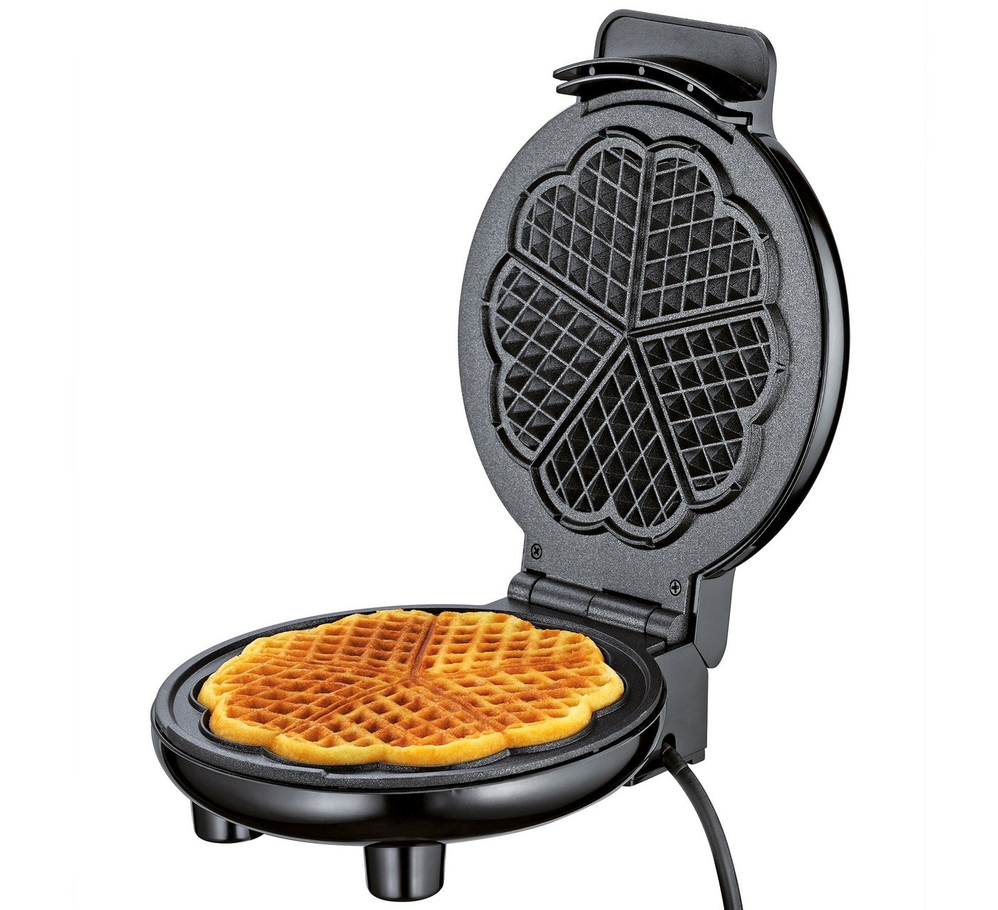 Cilio Waffeleisen Waffeleisen Waffelautomat Belgische Waffeln Cilio CLASSIC Herz 492699, 1000,00 W Bild 3