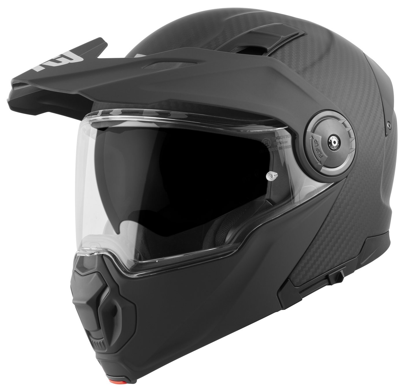 Bogotto Motocrosshelm FG-102 Carbon 6K Enduro Klapphelm, Vorbereitet Für Kommunikationssystem,geeignet Brillenträger,vorbe