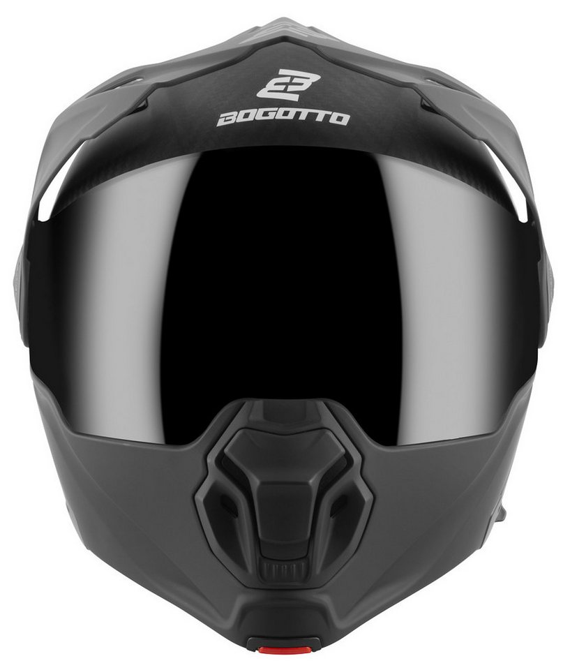 Bogotto Motocrosshelm FG-102 Carbon 6K Enduro Klapphelm, Vorbereitet Für Kommunikationssystem,geeignet Brillenträger,vorbe Bild 2