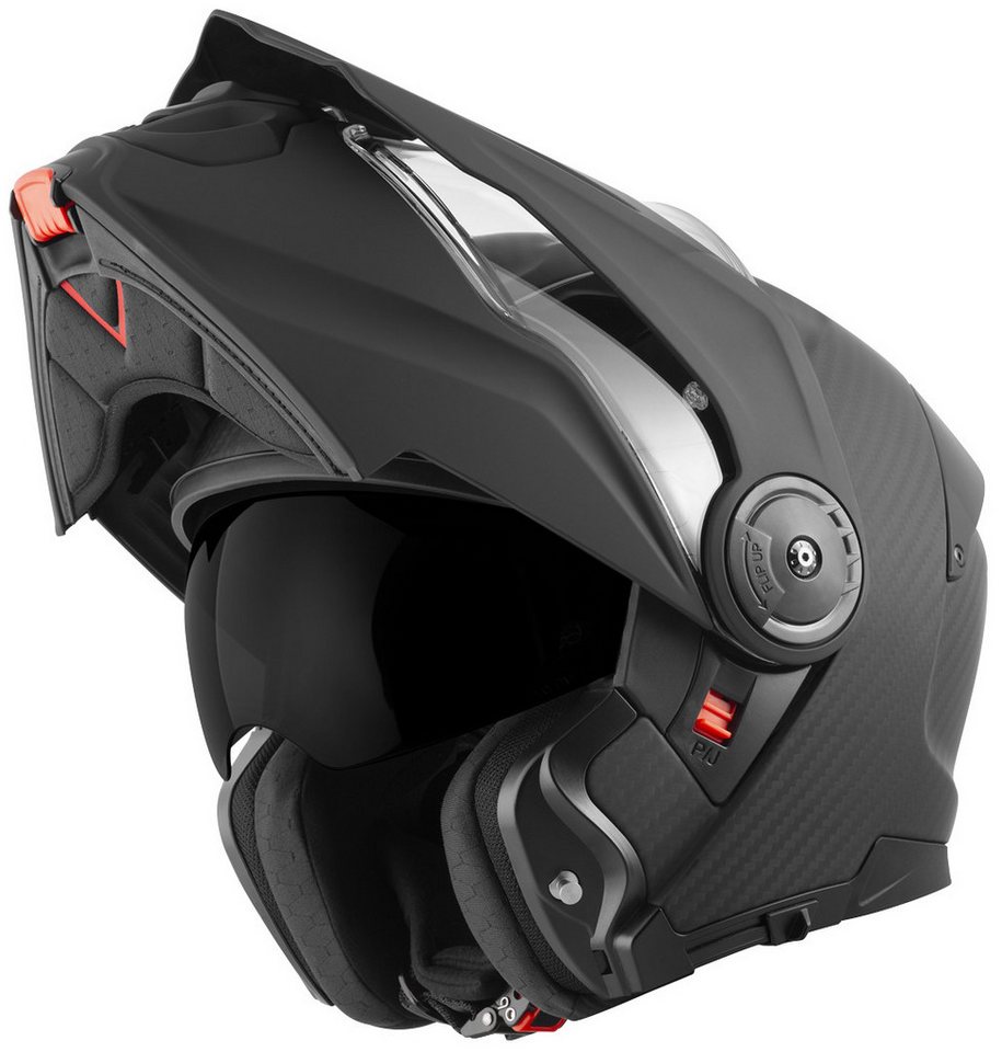 Bogotto Motocrosshelm FG-102 Carbon 6K Enduro Klapphelm, Vorbereitet Für Kommunikationssystem,geeignet Brillenträger,vorbe Bild 3