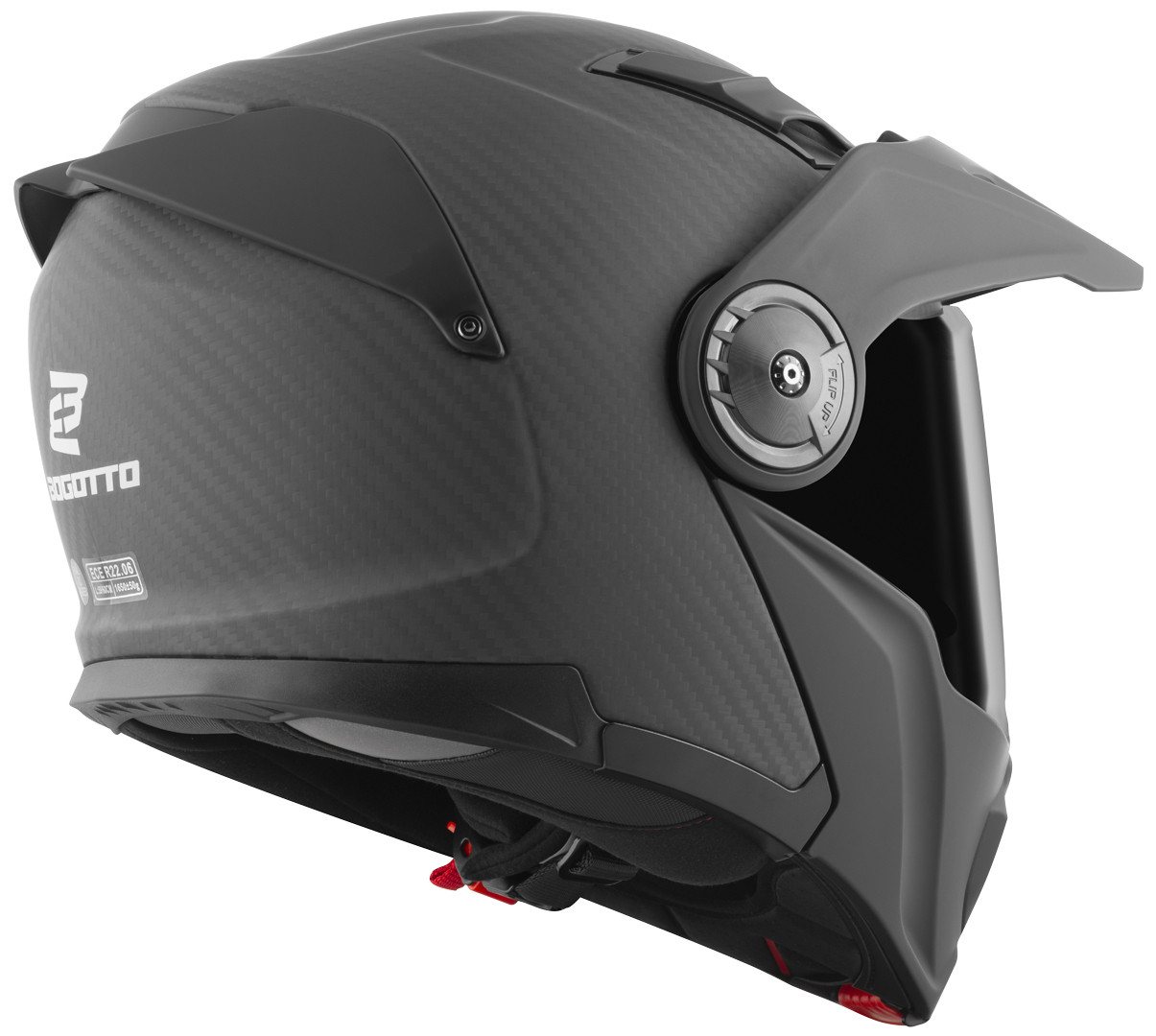 Bogotto Motocrosshelm FG-102 Carbon 6K Enduro Klapphelm, Vorbereitet Für Kommunikationssystem,geeignet Brillenträger,vorbe Bild 5
