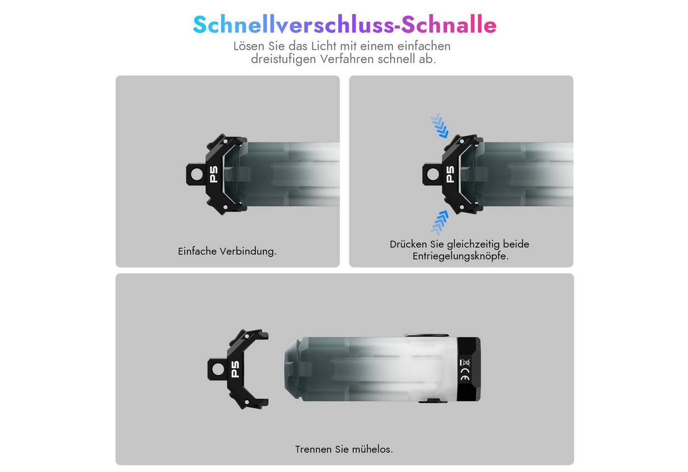 Wuben LED Taschenlampe WUBEN E2 LED-Taschenlampe Bild 3
