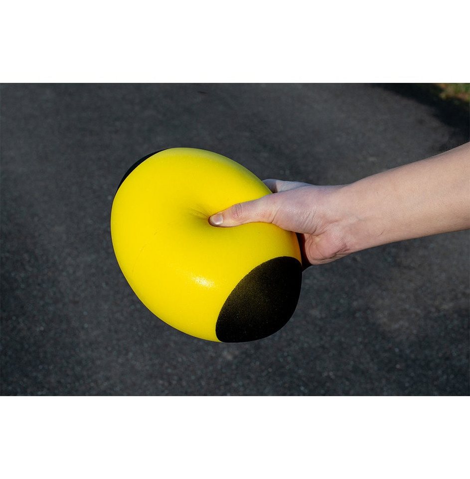 Power Shot Trainingshilfe Schaumstoffball Rugbyball 65x55cm gelb Bild 2