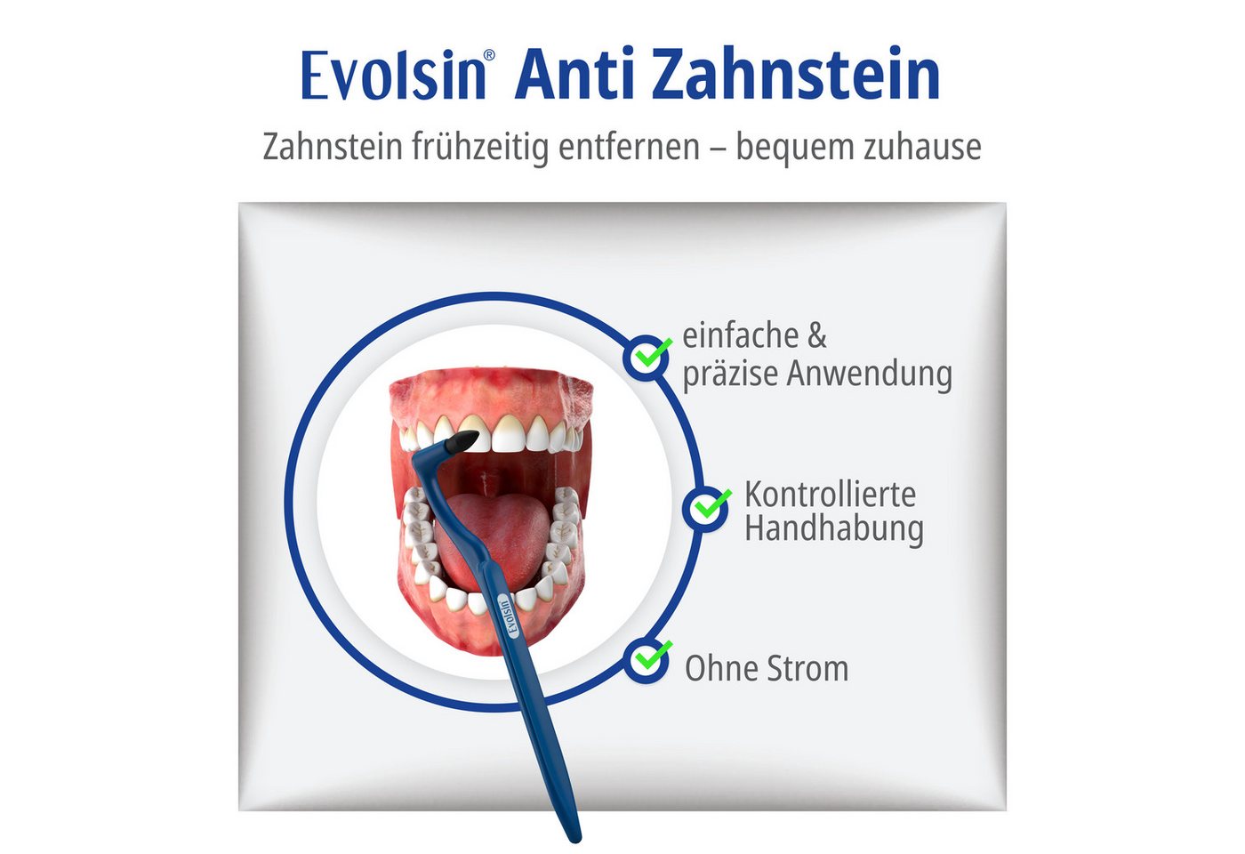 Evolsin Zahnpflege-Set Anti Zahnstein – Zahnsteinentferner zur Zahnpflege – 5 Stück, 5-tlg. Bild 2