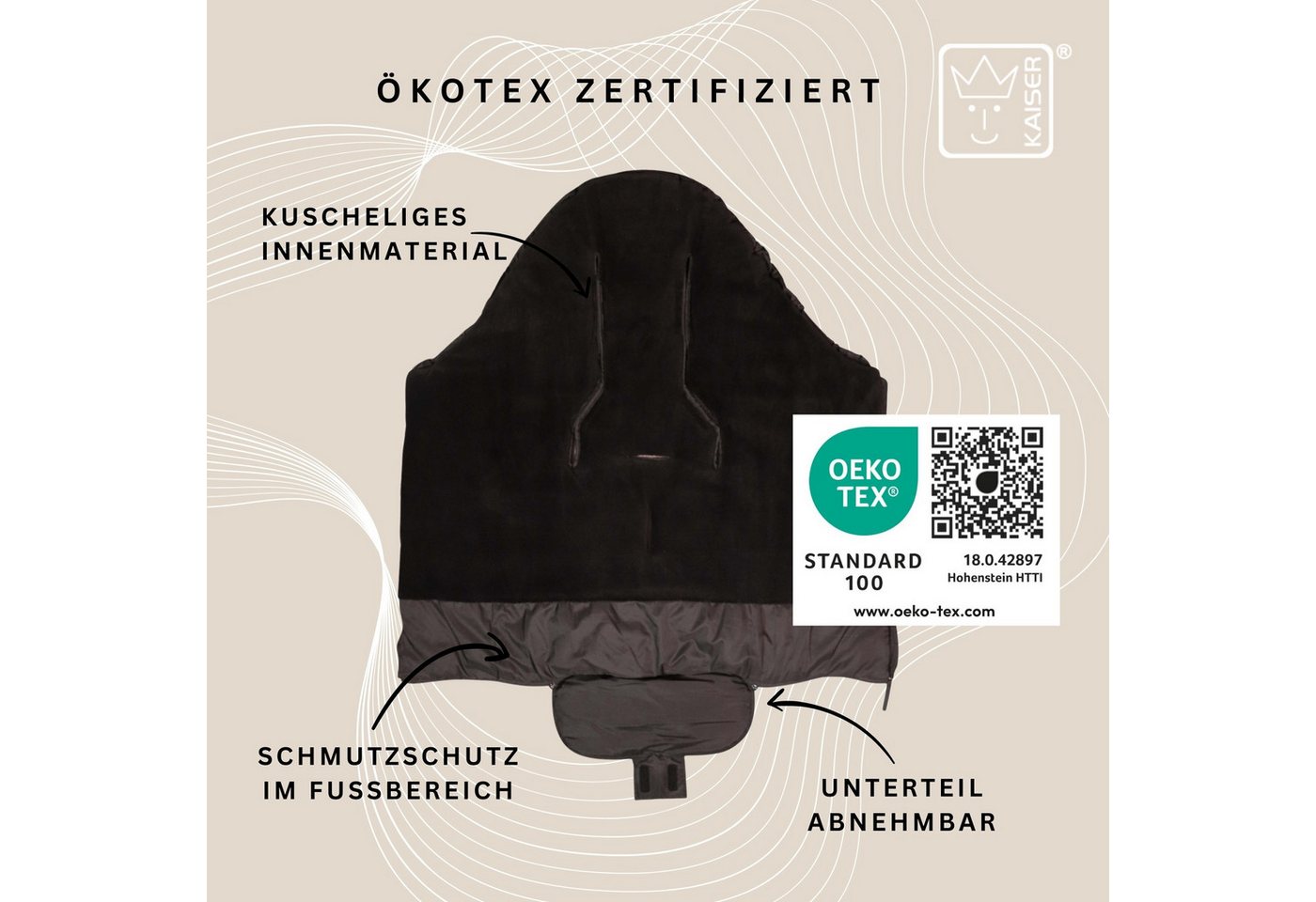 Kaiser Fußsack Sandy Thermo Kinderwagen Fußsack Bild 5
