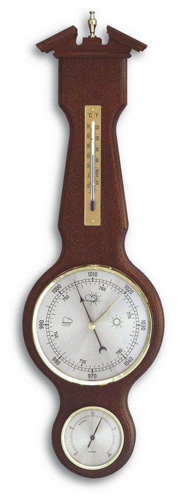 TFA Dostmann TFA 20.1047 Analoge Wetterstation aus Massivholz Wetterstation