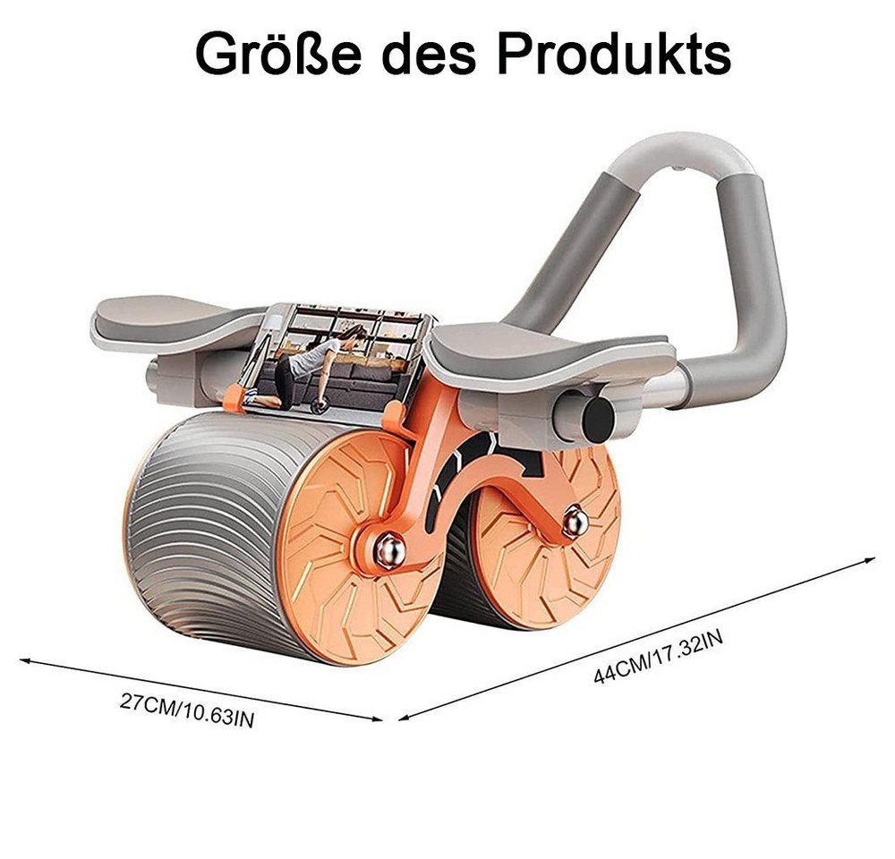 TUWENA Fitnessrolle Ab Roller Automatisches Rebound-Bauchrad, Ab Trainer für Zuhause