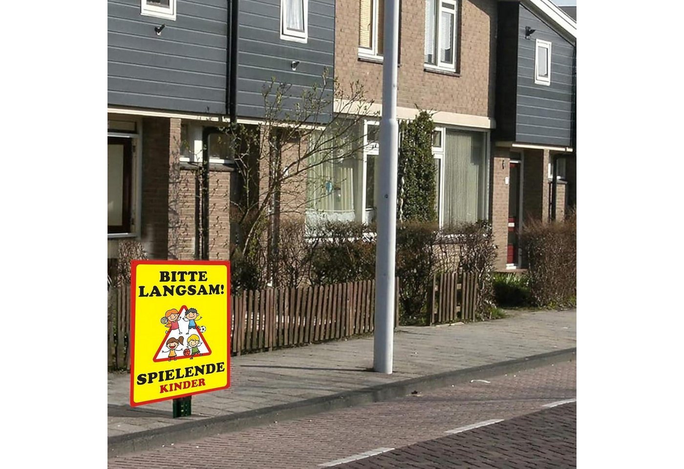 LuxusKollektion Warnschild Warnschild Kinderspielplatz Vorsicht BITTE LANGSAM SPIELENDE KINDER Bild 5