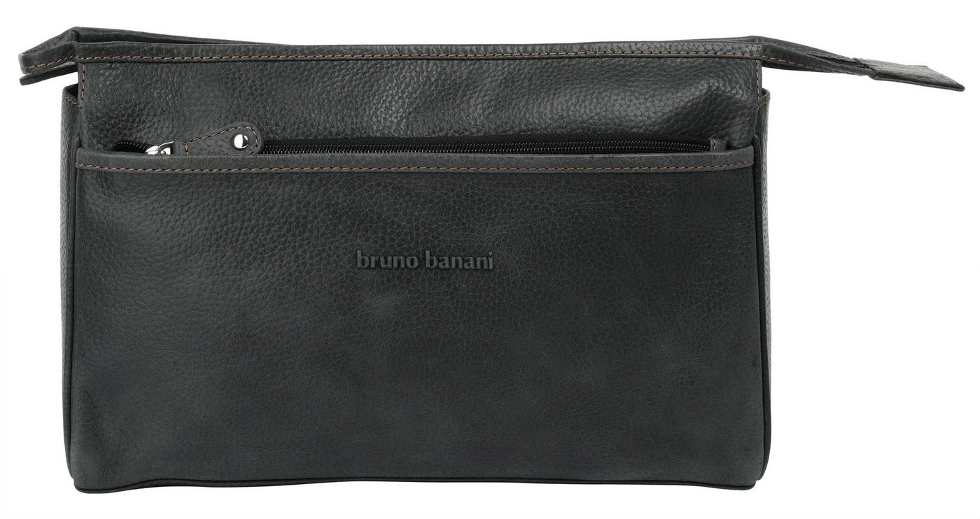 Bruno Banani Kulturbeutel BRUNO BANANI Herren, Damen echt Leder, echt Leder Bild 3