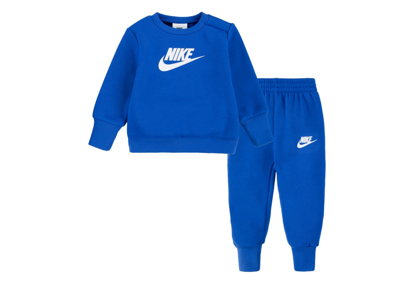 Nike Sportswear Jogginganzug NKN CREW SET (Set, 2-tlg), für Babys, mit Druckknöpfen an der Schulter, aus Polyester, unifarben