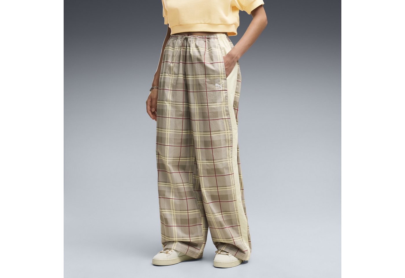 PUMA Sporthose T7 Relaxed Tartan-Hose Damen Bild 5