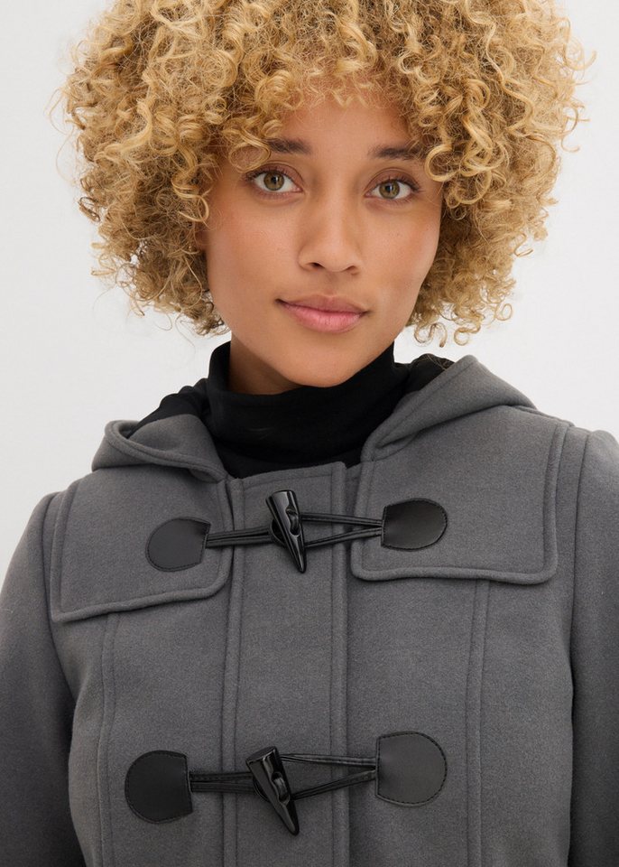 bonprix Outdoorjacke als Duffle-Jacke, aus Wollimitat, gerade Passform, casualer Stil Bild 4