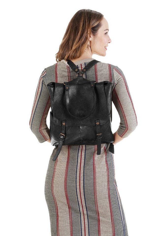 X-Zone Cityrucksack X-ZONE Damen echt Leder, echt Leder Bild 5