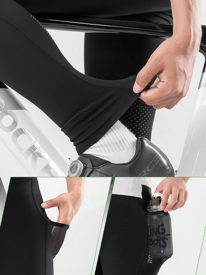 ROCKBROS Fahrradhose Lange Fahrradhose für Herren und Damen 4D-Schnitt, atmungsaktiv, mit Taschen Bild 3