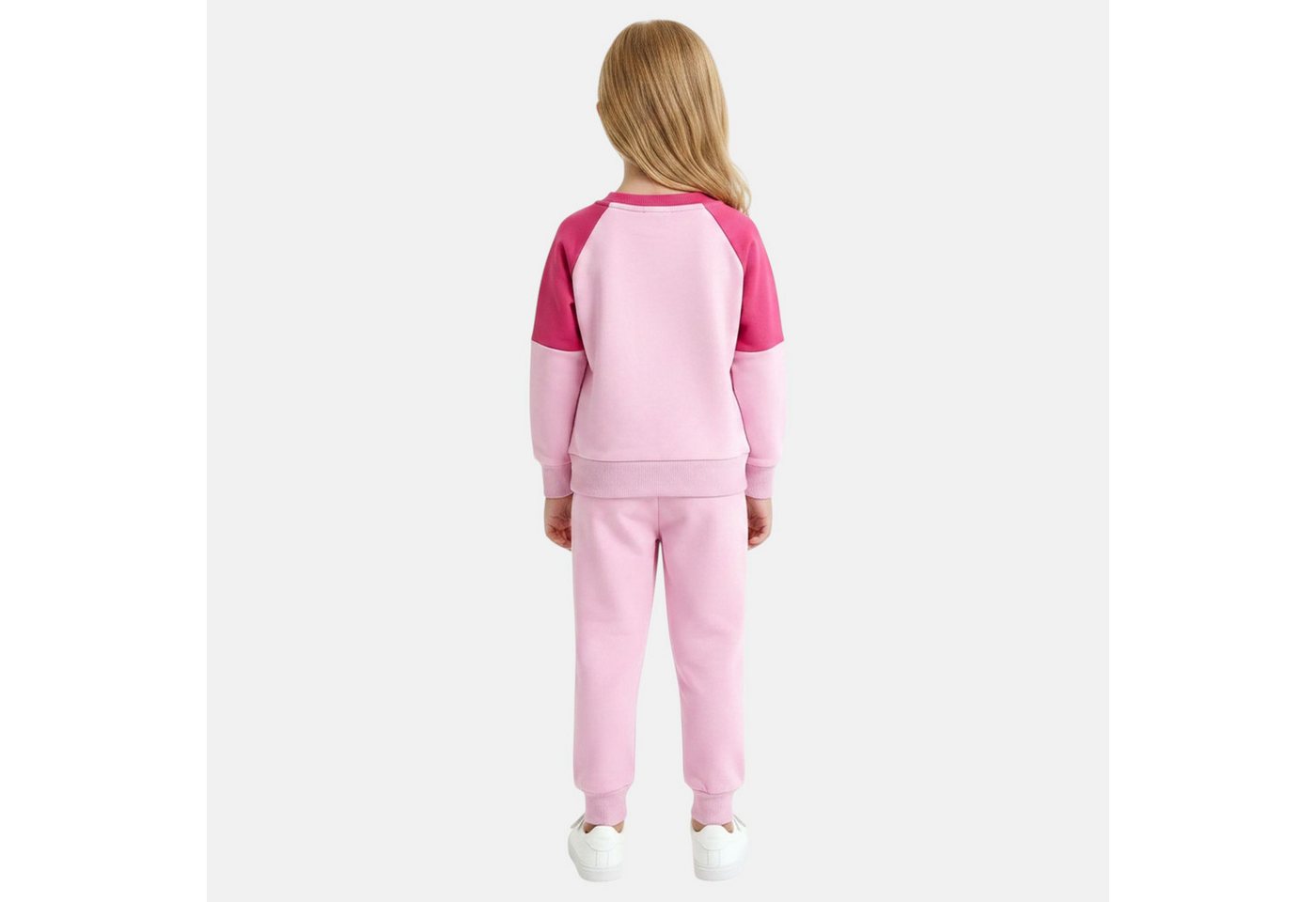 Disney Minnie Mouse Jogginganzug Minnie Maus Jogginganzug Mädchen Rosa/Grau, 2–8 Jahre (Set, Pullover Sweatshirt mit langer Sporthose für Mädchen), Mädchen Hoodie Sweatshirt mit Kapuze Pulli + lange Sporthose Bild 2