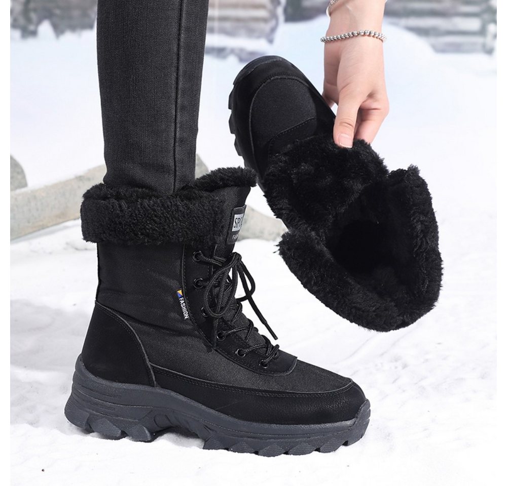 HUSK'SWARE Bequeme Winter-Schneestiefel Snowboots (Individuell anpassbare Schnürung, Warmes Winterdesign) Bild 4