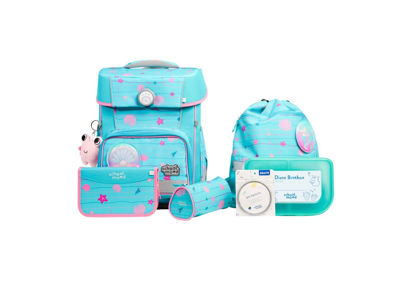 SCHOOL-MOOD® Schulranzen Champion Pro (7-tlg), PET