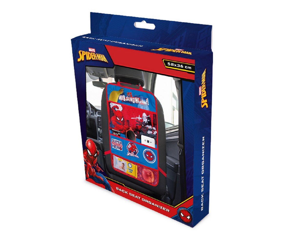 Spiderman Rücksitzorganizer 2-in-1 Auto-Organizer, ideal für Kinderwagen und Autositze