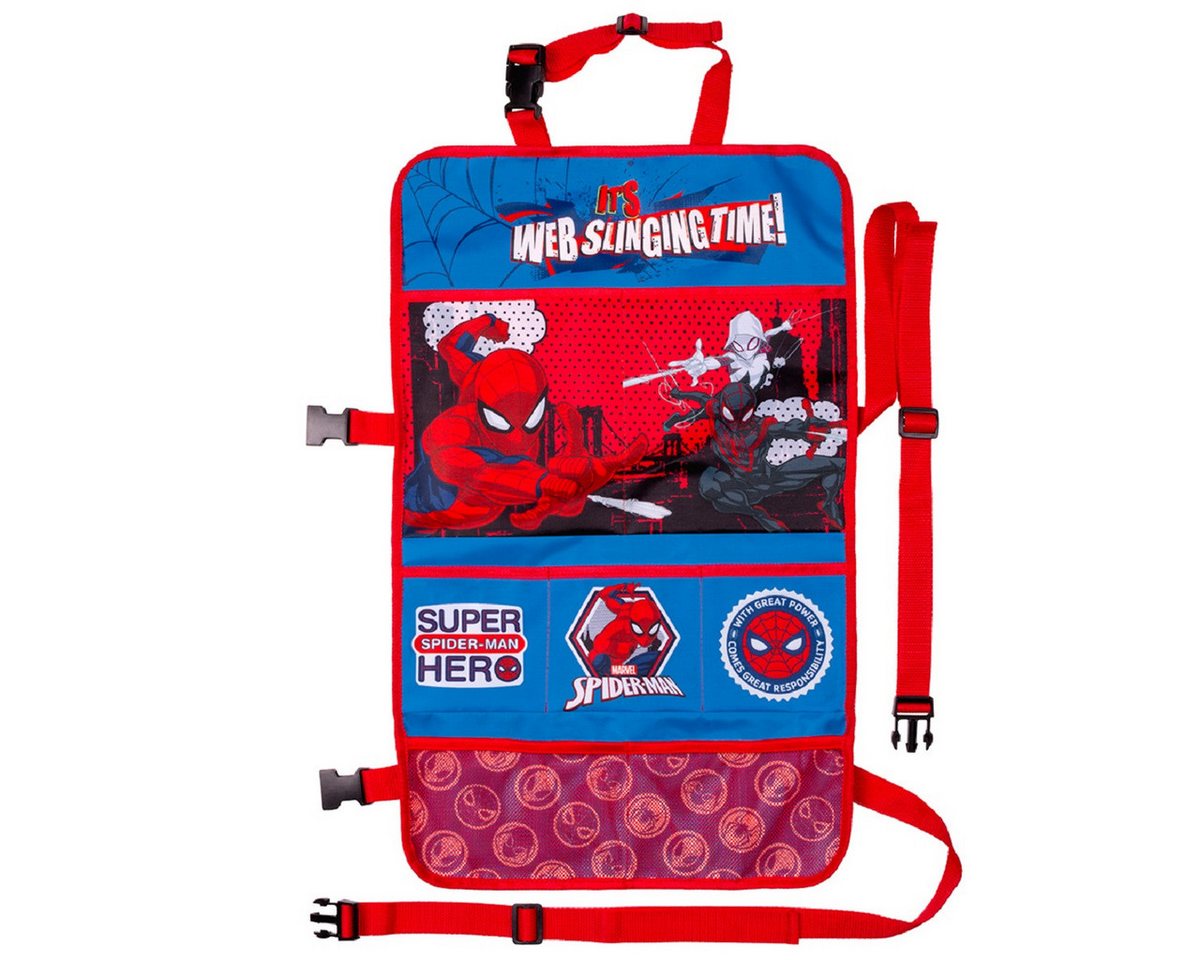 Spiderman Rücksitzorganizer 2-in-1 Auto-Organizer, ideal für Kinderwagen und Autositze Bild 3